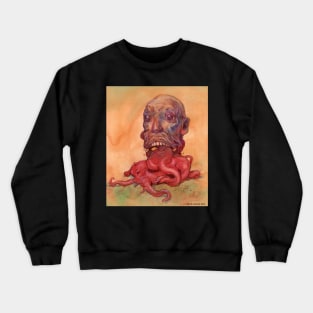 Man With Disfigured Tongue Crewneck Sweatshirt